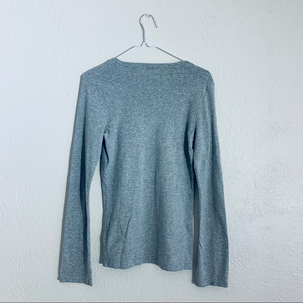 normakamali Heather Gray Organic Long Sleeve Tee - Picture 3 of 4
